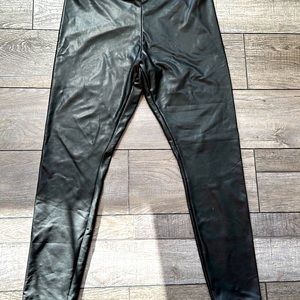 Express faux leather leggings